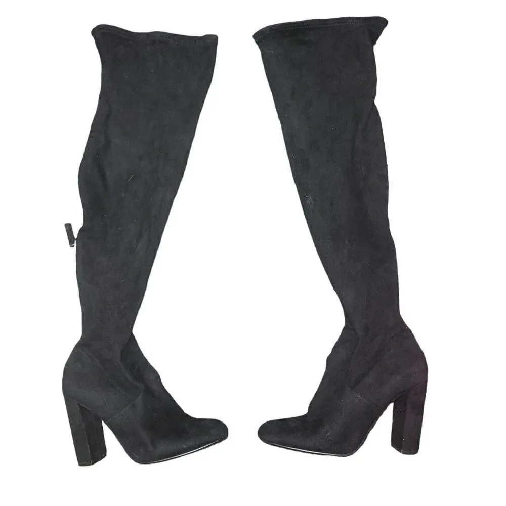CARLOS Over The Knees Suede Boots Women's. Size 7.5. Excellent Condition Pre-own